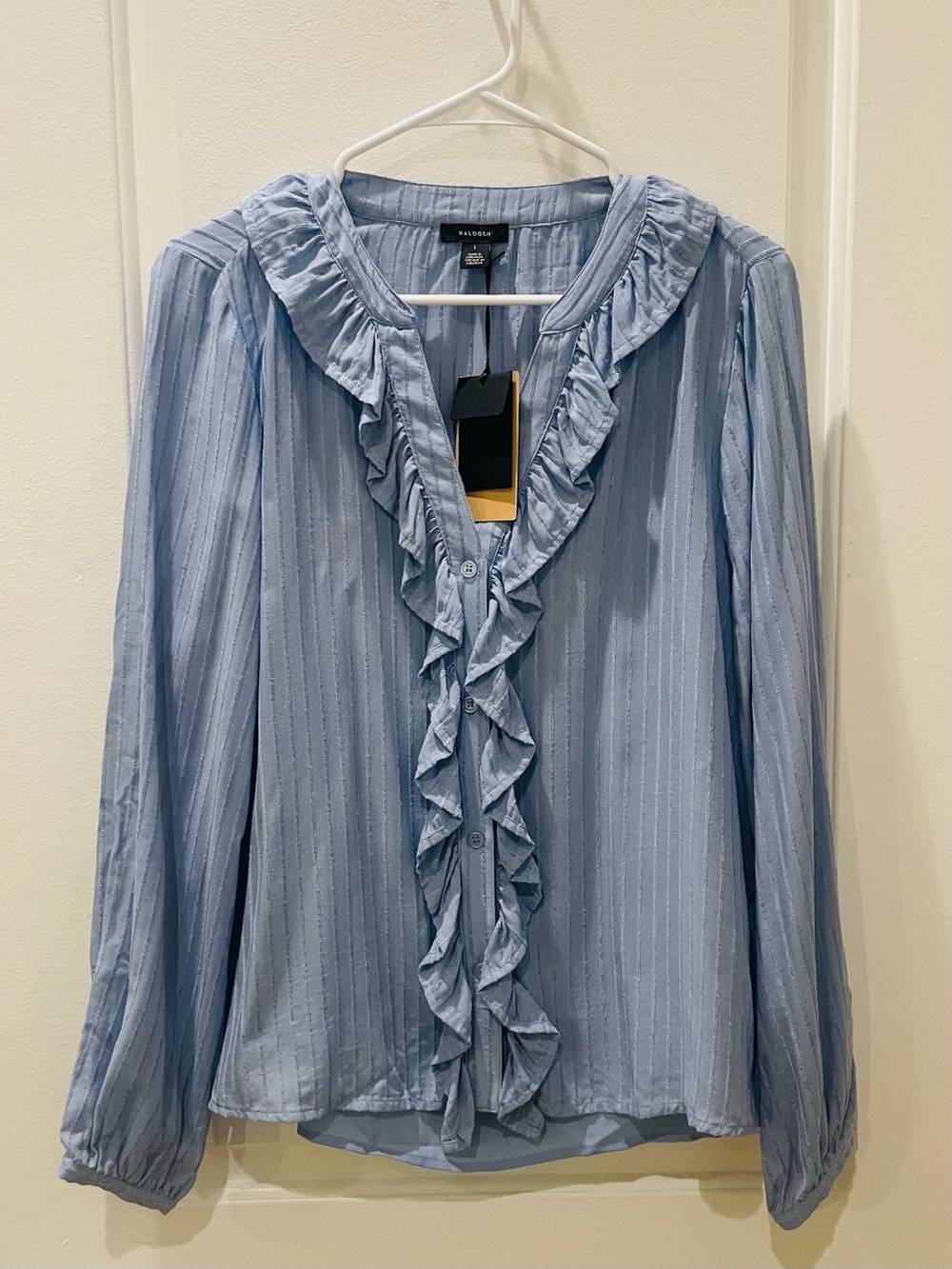 NEW…Halogen Ruffle-Trim Blouse - Picture 5 of 6